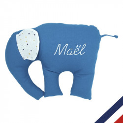 COUSSIN ÉLÉPHANT PERSONNALISABLE ET FABRIQUE EN FRANCE