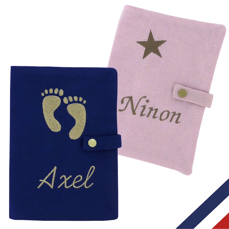 Protège carnet de santé personnalisable, cadeau de naissance, carnet de santé  personnalisé