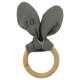 Hochet lapin anneau de dentition personnalisable