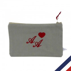 TROUSSE PETITS PAPIERS MONOGRAMME PERSONNALISABLE