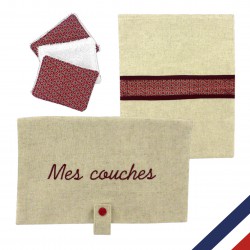 POCHETTE À COUCHES ÉCOLO PERSONNALISABLE