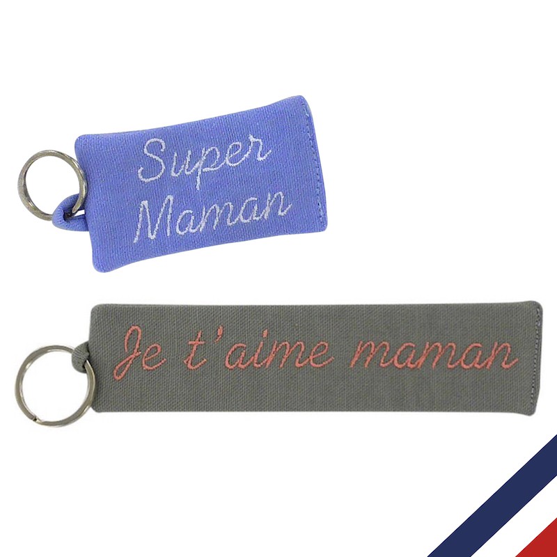 Porte-clés avec étiquette personnalisable