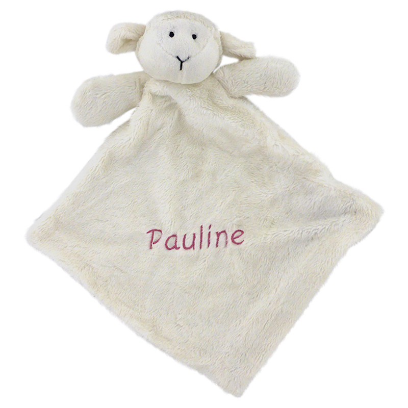 Doudou Mouton blanc - Broderie personnalisée