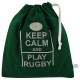 POCHETTE KEEP CALM AND PLAY RUGBY