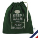 POCHETTE KEEP CALM AND PLAY RUGBY