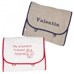 Trousse de toilette en éponge personnalisable