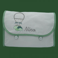 TROUSSE DE TOILETTE MONTGOLFIÈRE PERSONNALISABLE