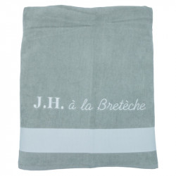 SERVIETTE DE PLAGE PERSONNALISABLE DOUBLE TYPO